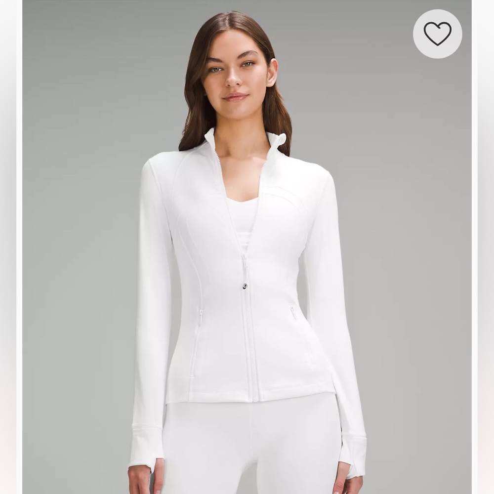 Lululemon White Zip Up Jacket - Sz 8
